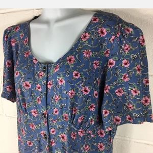 Vintage Molly Malloy 14 Petite Dress Periwinkle